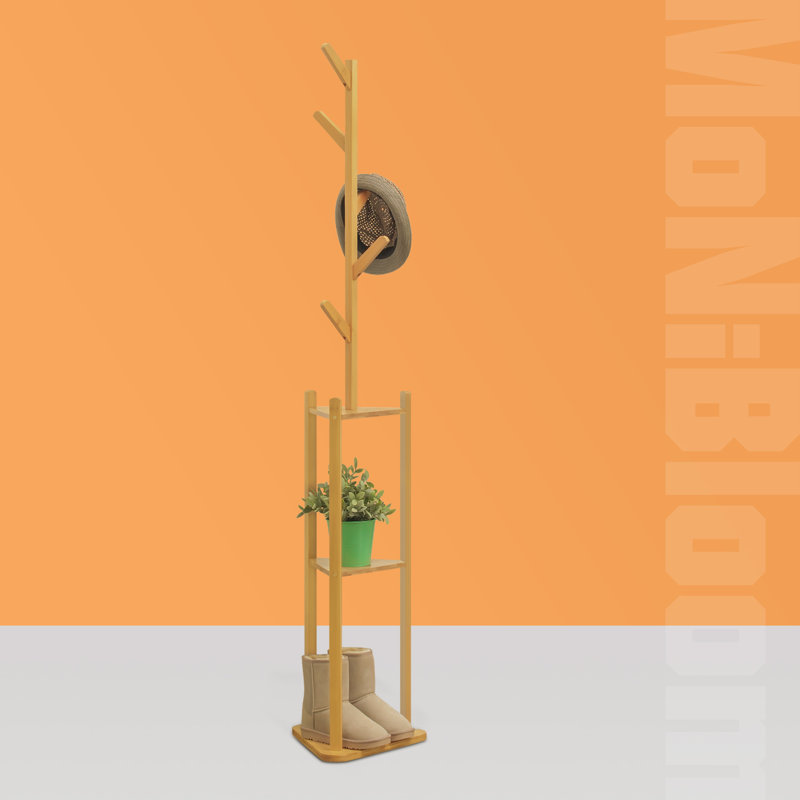 Loon Peak® Aldeign 3 Tiers Free Standing Coat Rack, Clothes Storage